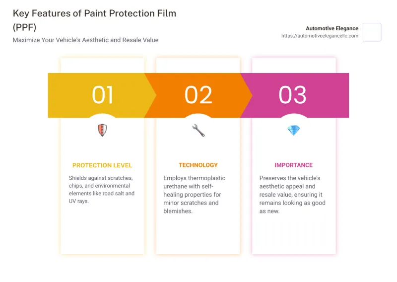 Paint Protection Film Overview - paint protection film infographic pillar-3-steps