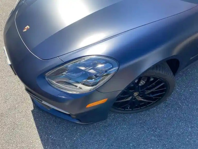 2018 Blue Porsche Panamera Turbo